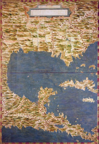 Map of Cuba and the Caribbean by Stefano Bonsignori